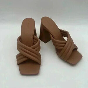 ABOUND Women's Pearl Cross Band Sandal Tan Camel